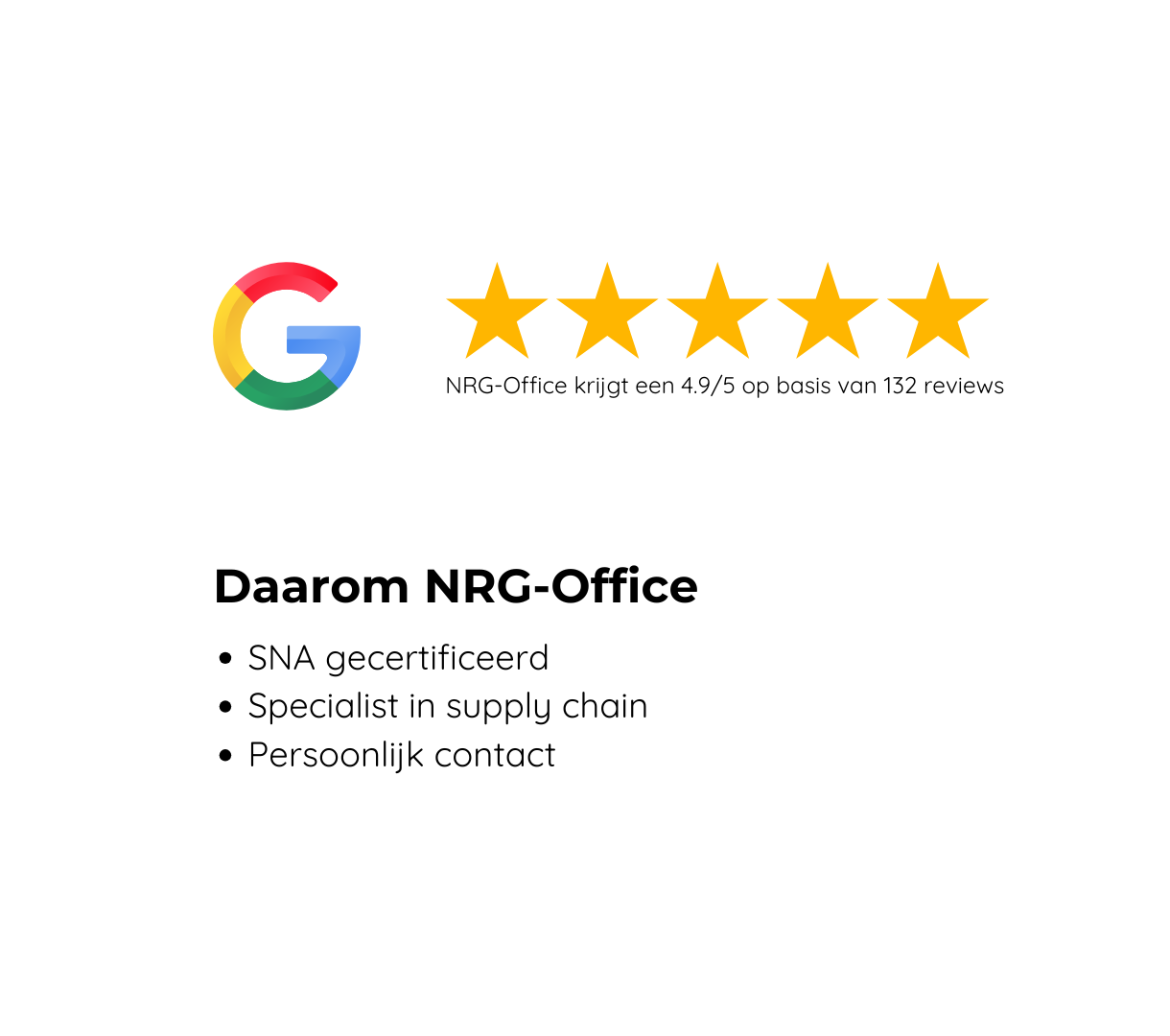 NRG Office Google Review ERP Implementatie