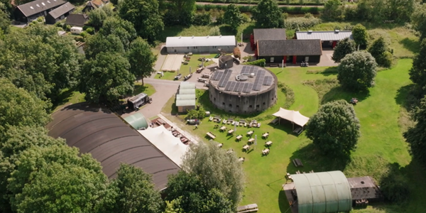 Luchtfoto Van Fort Aan De Klop Locatie