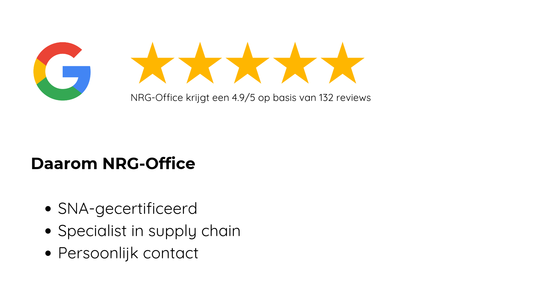 NRG Office Google Review ERP Implementatie